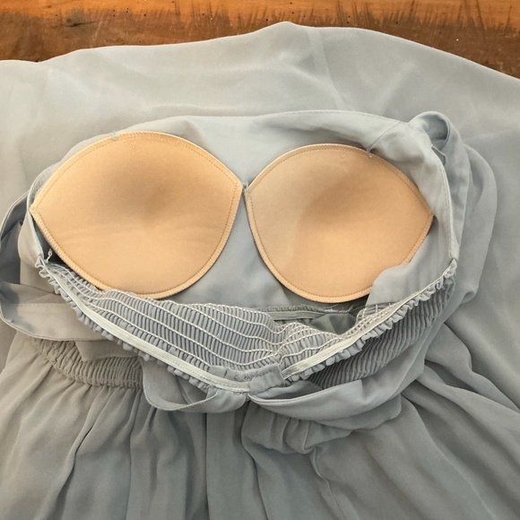 Show Me Your Mumu Blue Chiffon Maxi Dress Size Medium Made in USA - Picture 9 of 11